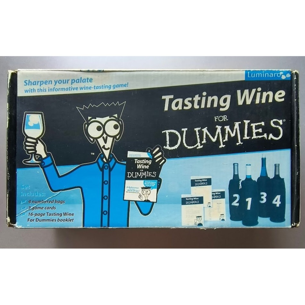 Luminarc Tasting‎ Wine For Dummies Game Set With Bags Cards Booklet